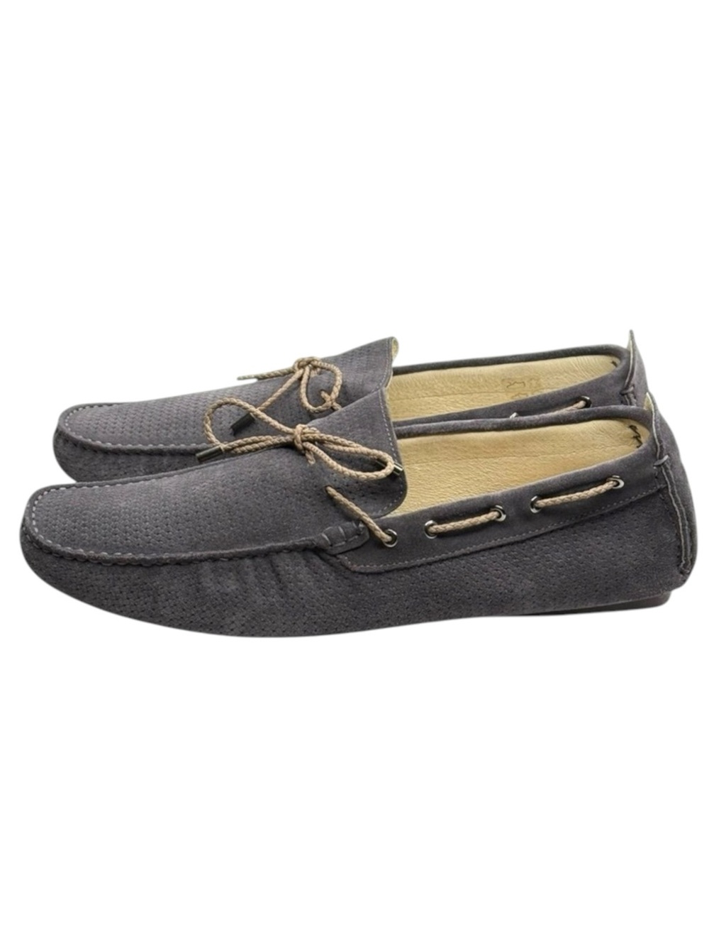 new Jennifer Tattanelli ♔ Driver Driving Shoe Slip On Loafer ♔ Grey Suede ♔ 11 - Picture 6 of 16